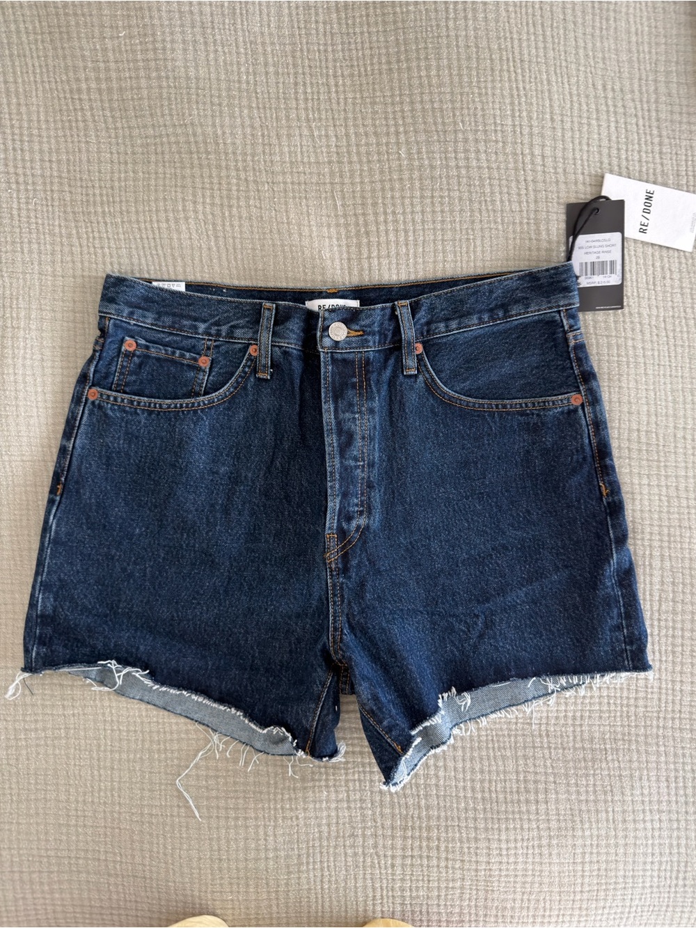 NWT re/done 90’s low slung denim shorts - Picture 1 of 4